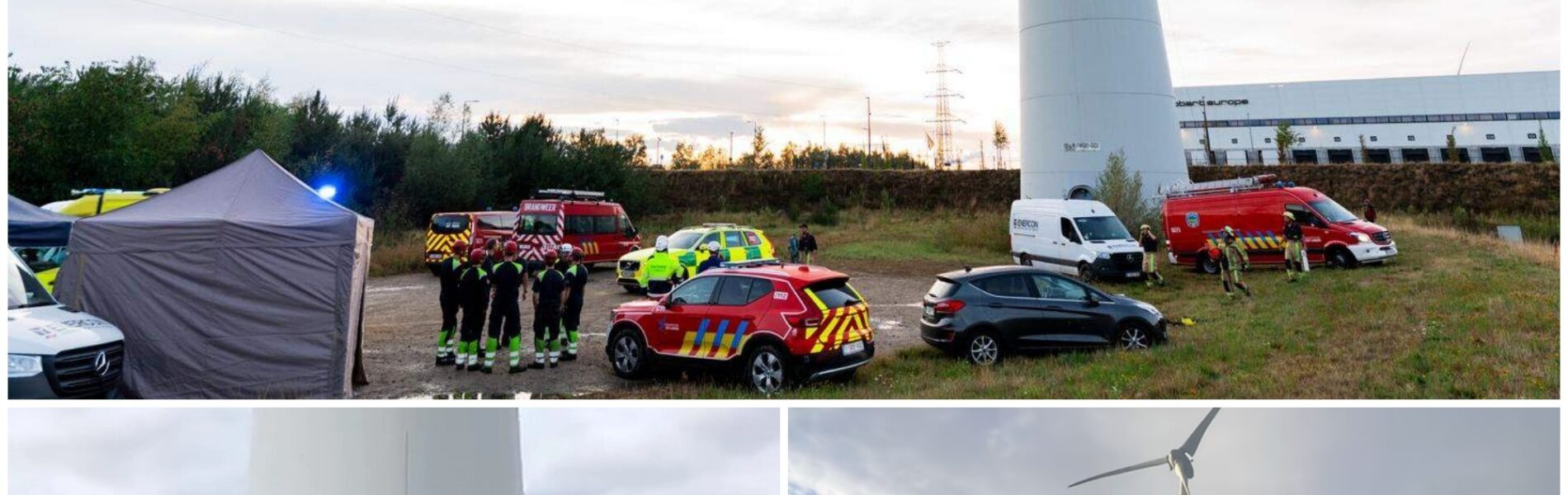 Hoe de Belgische brandweer een werknemer na bijna vijf uur boven uit een windturbine kon bevrijden: ‘Elke beweging kon fataal zijn’