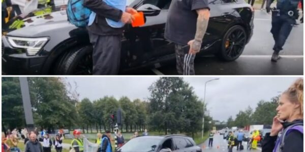 Activisten van Extinction Rebellion ontmoeten Hagenees met kort lontje