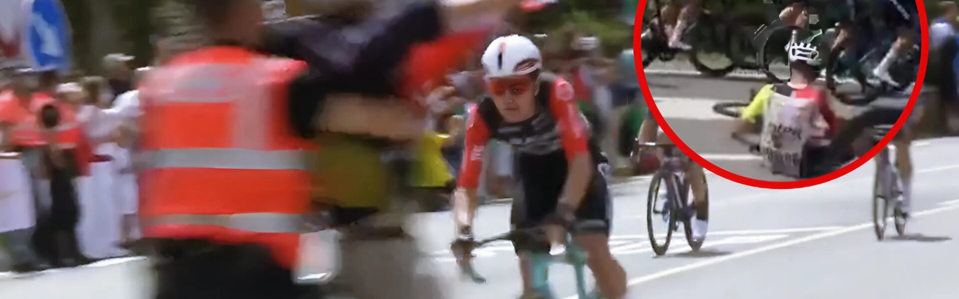 KIJK. Pro-Palestijnse demonstratie zorgt weer voor chaos in de Vuelta, nu komt het zelfs tot valpartij