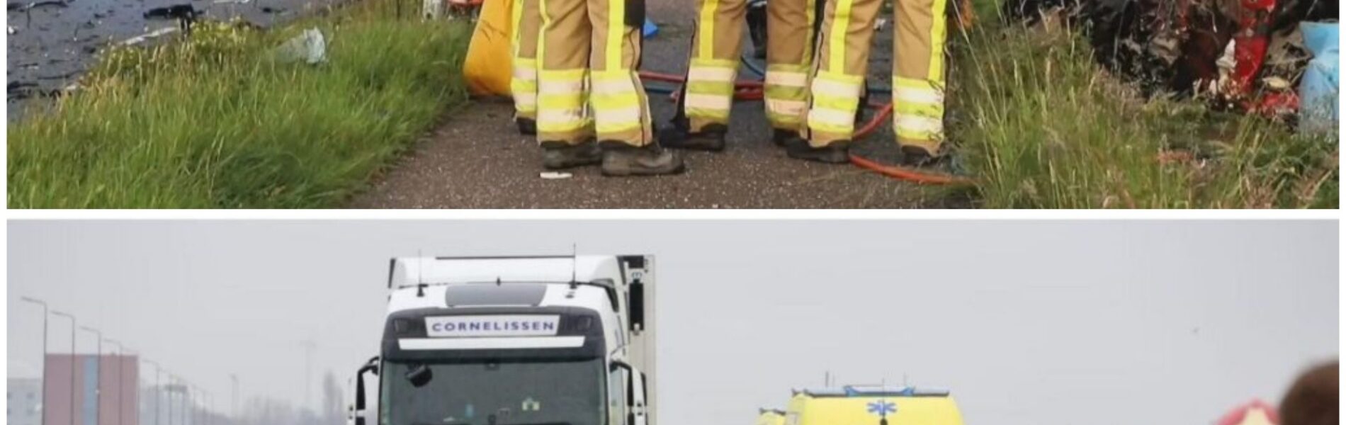 Vrachtwagenchauffeur rijdt door na ongeluk, automobilist naar het ziekenhuis