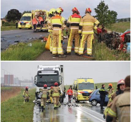 Vrachtwagenchauffeur rijdt door na ongeluk, automobilist naar het ziekenhuis