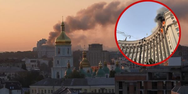 Oekraïens regeringsgebouw in Kyiv geraakt bij grootschalige Russische aanval