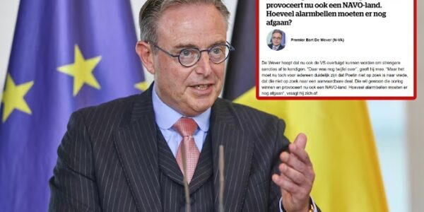 "We moeten Poetin verlammen met de zwaarst mogelijke sancties", zei Bart De Wever over de Russische drones in de lucht boven Polen.