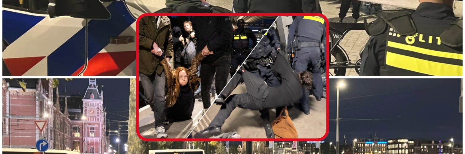 🚨 Chaos op Amsterdam Centraal: Pro-Palestina-demonstratie loopt uit op rellen, 20 aanhoudingen
