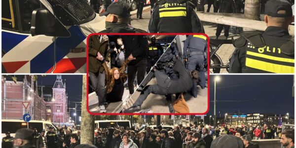 🚨 Chaos op Amsterdam Centraal: Pro-Palestina-demonstratie loopt uit op rellen, 20 aanhoudingen