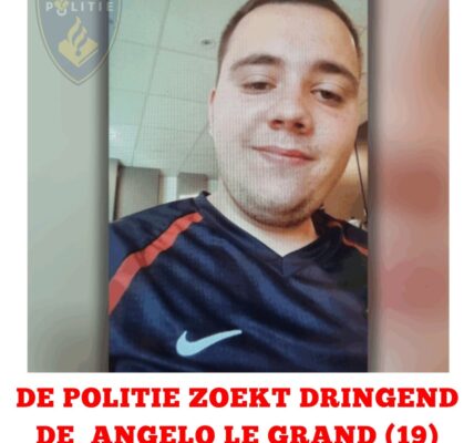 VERMIST : Angelo le Grand vanuit Halsteren. Hij is 19 jaar oud, maar heeft het verstandelijke vermogen van een jong kind.