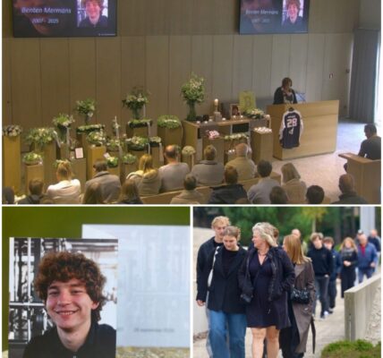 Familie en vrienden rouwen om Benten (18) tijdens uitvaart: “Je was steeds de gekke kerel die iedereen deed lachen”