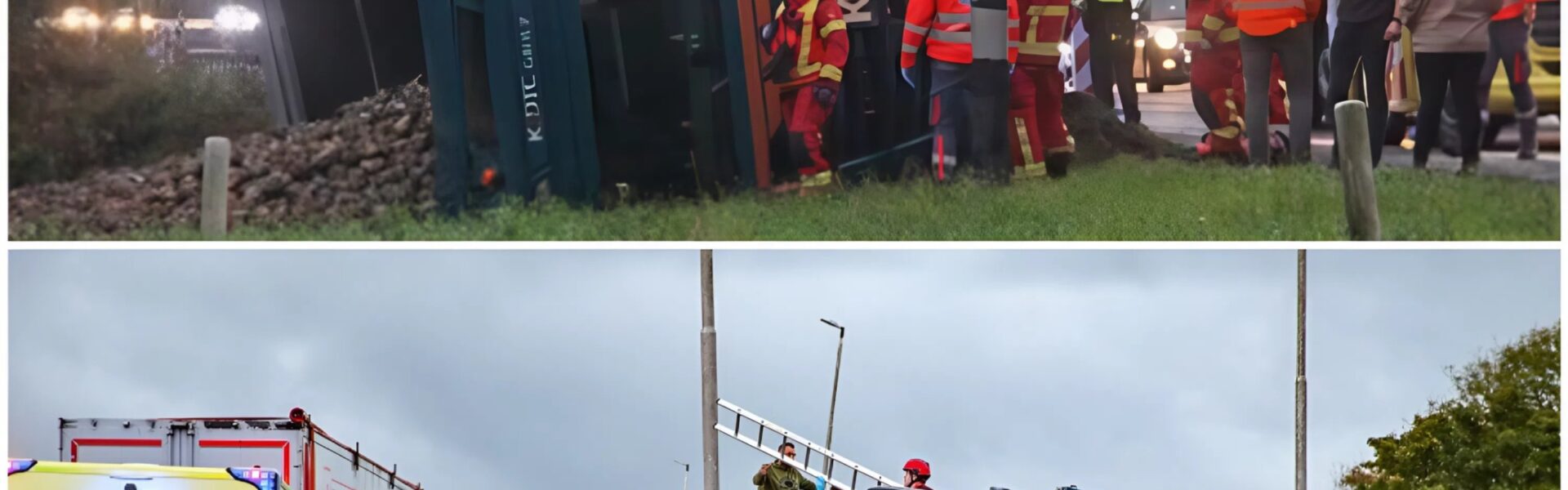 Paniek op de A7: vrachtwagen met suikerbieten raakt uit evenwicht, met grote schade aan mens en materieel tot gevolg