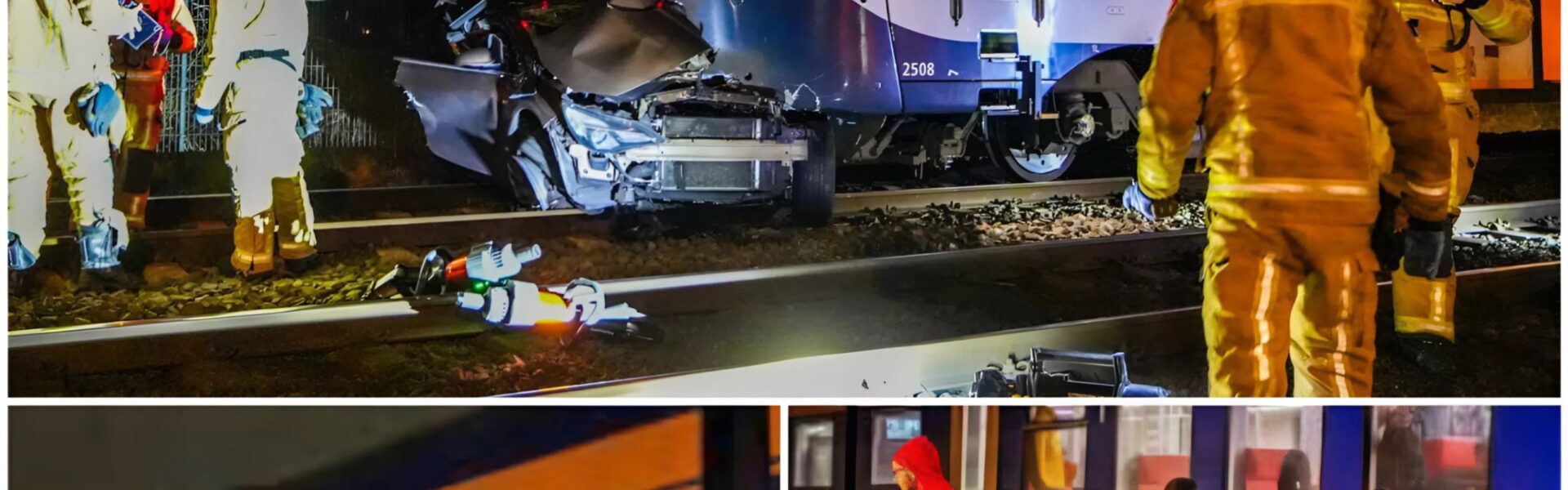 TRAGISCH ONGEVAL - Trein botst op auto bij Tilburg Reeshof: machinist zwaargewond, treinverkeer urenlang stilgelegd
