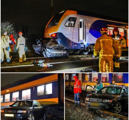 TRAGISCH ONGEVAL - Trein botst op auto bij Tilburg Reeshof: machinist zwaargewond, treinverkeer urenlang stilgelegd