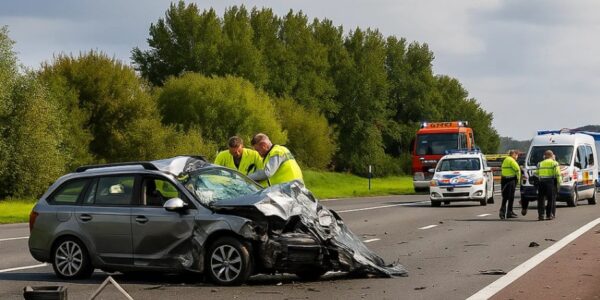 Tragisch ongeval op de A15 bij Tiel: Bestuurder (67) overlijdt na heftige botsing met vrachtwagen - wat was de oorzaak?