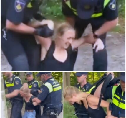 ZIEN: Politie heeft geen genade voor klimaatactiviste en pakt haar keihard aan
