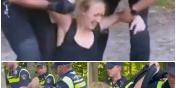 ZIEN: Politie heeft geen genade voor klimaatactiviste en pakt haar keihard aan