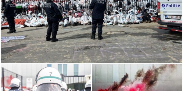 Chaos in Charleroi: 400 actievoerders dringen fabriek ArcelorMittal binnen – tientallen arrestaties in Berchem