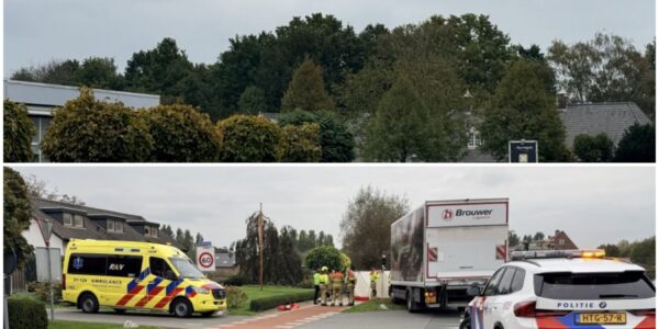 BEELDEN: Fietser (91) overlijdt na frontale botsing met vrachtwagen – politie onderzoekt oorzaak