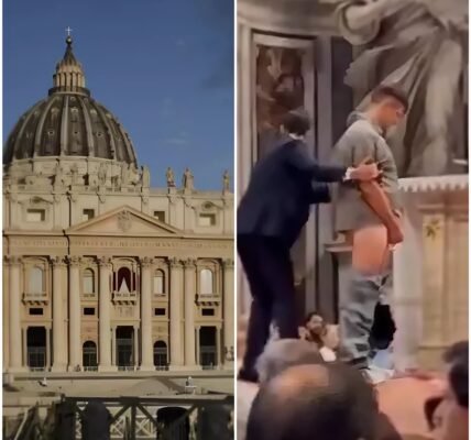 Schok in Vaticaanstad: man plast tegen altaar in Sint-Pietersbasiliek – “Heiligschennis van ongekende proporties”