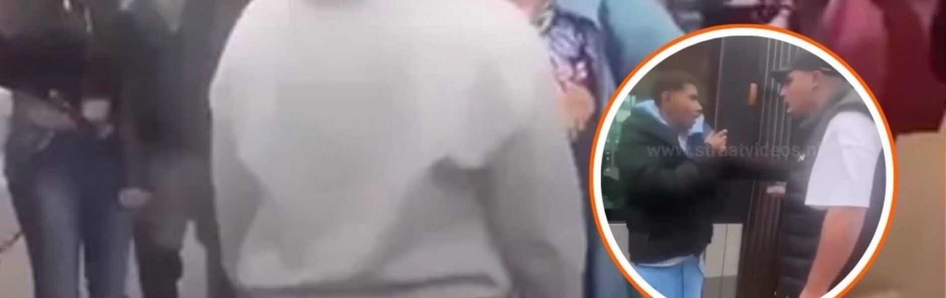 Jongeren belagen moeder met kinderwagen, man grijpt hard in