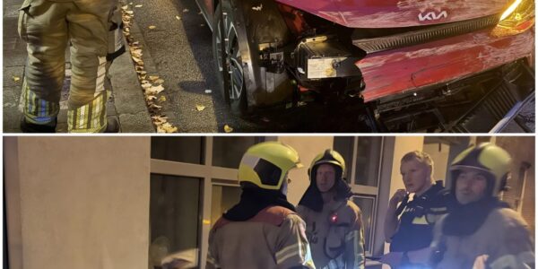 "Auto Vliegt uit Bocht en Boort zich in Woonhuizen!”