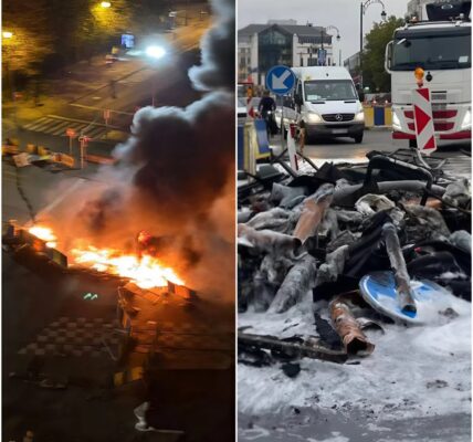 “Vuur in de lucht boven Brussel: vreedzaam protest op het IJzerplein verandert in chaos en angst!!