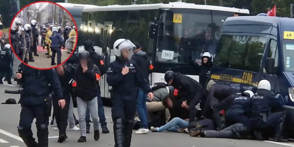 Betogers vallen Hilton binnen en zaaien vernieling: politie bekogeld met vuurwerk en flessen… maar wat er dáárbinnen gebeurde, is nog veel schokkender 👇