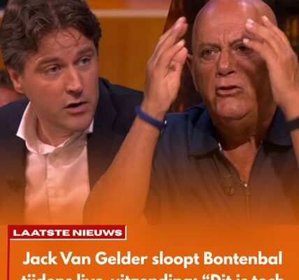Jack van Gelder gaat los op Henri Bontenbal tijdens live-televisie