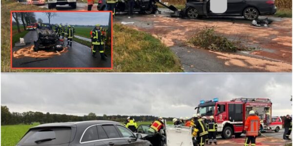 🚨Horror-Crash im Norden: Golf komplett zerstört – Feuerwehr kämpft um Schwerverletzten! Die ganze dramatische Rettungsgeschichte weiter unten 👀