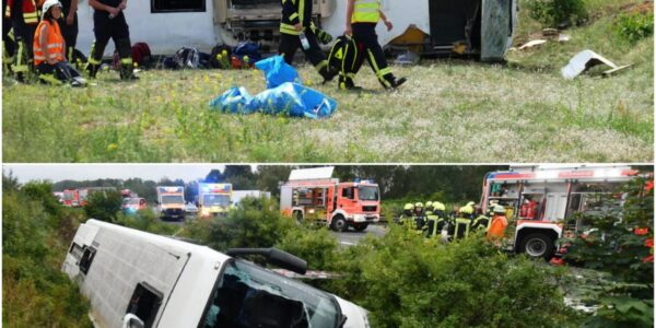 Horror-Unfall auf der A2: Reisebus kollidiert heftig – 18 Verletzte, dramatische Szenen! Alle Details zur Rettungsaktion weiter unten