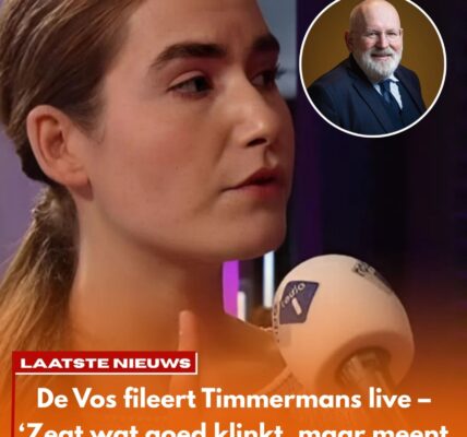 Lidewij de Vos haalt opnieuw uit naar Frans Timmermans: “Dit is totaal ongeloofwaardig”