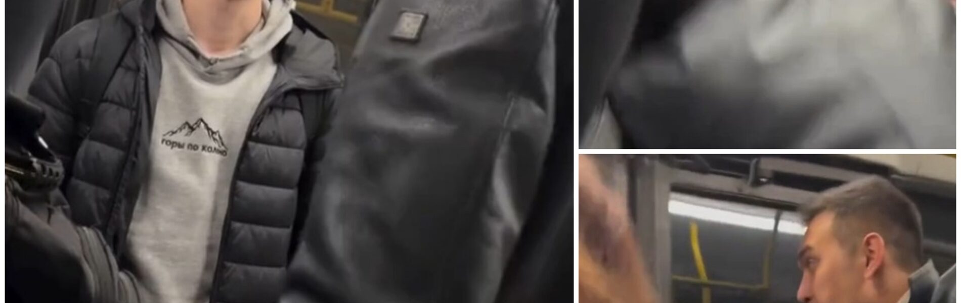 Lastpak in de bus loopt tegen een harde les aan...Ga maar ff je roes uitslapen!