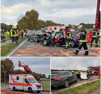 Gartenabfälle auf der Straße führen zu schwerem Unfall – junger Beifahrer schwebt in Lebensgefahr