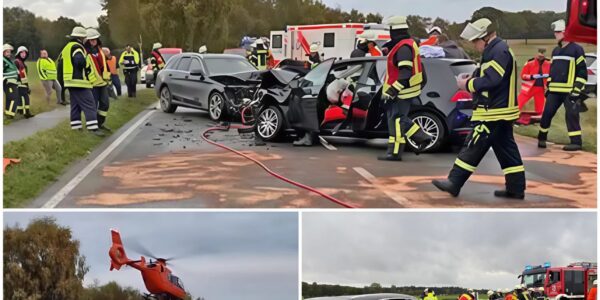 Gartenabfälle auf der Straße führen zu schwerem Unfall – junger Beifahrer schwebt in Lebensgefahr