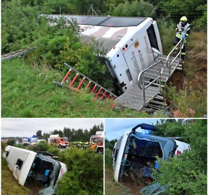 Schwerer Busunfall auf der A2 – 18 Verletzte bei Peine