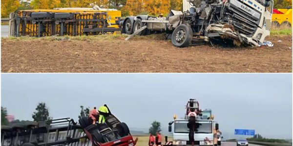 Tödliches Chaos knapp verhindert: Zwei Lkw krachen auf der A4 – Trummer, Rauch und Gluck im Ungluck 🚛🔥