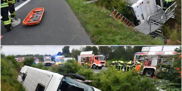 Schwerer Verkehrsunfall mit einem Reisebus auf der A2: 18 Verletzte!