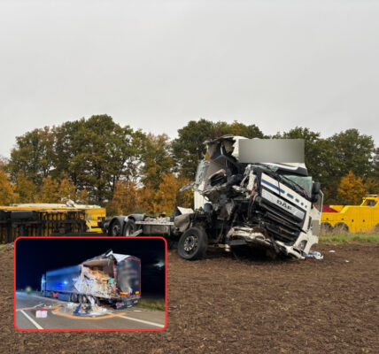 Titel: Trummerfeld auf der A4: 26 Tonnen Pakete verteilen sich nach Lkw-Kollision Richtung Dresden