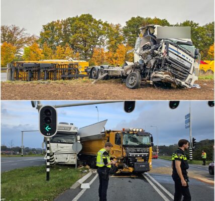 CHAOS auf der A4: 26 Tonnen Pakete verstreut nach Lkw-Crash – Autobahn gleicht Trümmerfeld, Fahrer verletzt, massiver Sachschaden! ⚠️