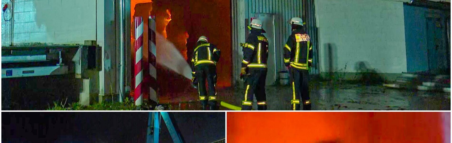 Feuer-Hölle in Hambuhren! 200 Tonnen Altpapier in Flammen – Nacht erleuchtet, Rauchwolken kilometerweit sichtbar, Feuerwehr im Dauereinsatz!