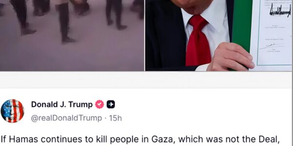 Wereld geschokt door waarschuwing van Trump: Een bloedige waarschuwing aan Hamas?👇