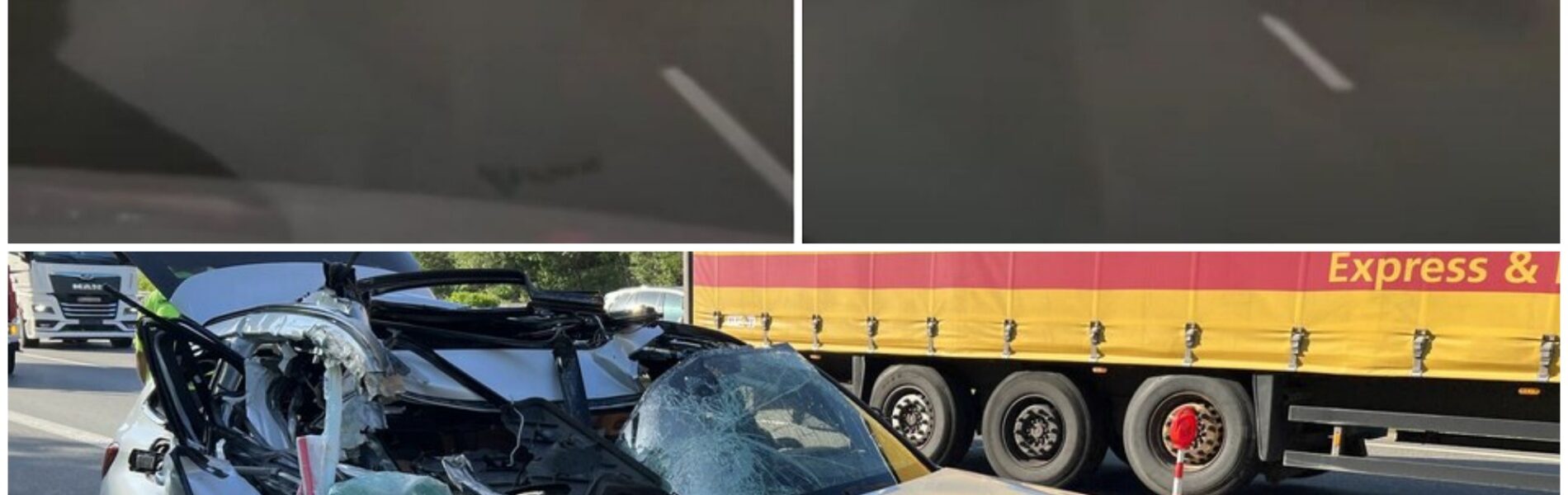 Schock auf I‑75: BMW rast unter Lkw – spektakulärer Unfall ohne Todesopfer