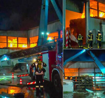 Feuer-Inferno in der Nacht: 200 Tonnen Altpapier in Flammen – ganz Hambühren im giftigen Rauch, Ursache gibt Rätsel auf! 👇