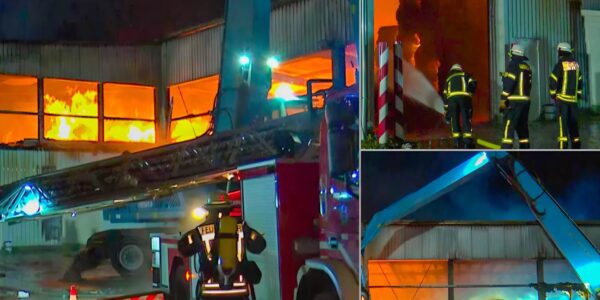 Feuer-Inferno in der Nacht: 200 Tonnen Altpapier in Flammen – ganz Hambühren im giftigen Rauch, Ursache gibt Rätsel auf! 👇