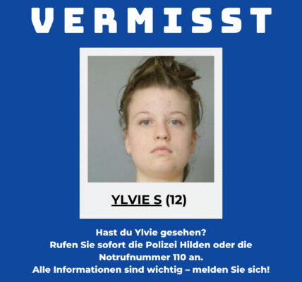 12-Jährige Ylvie S. aus Hilden vermisst – Polizei bittet dringend um Mithilfe