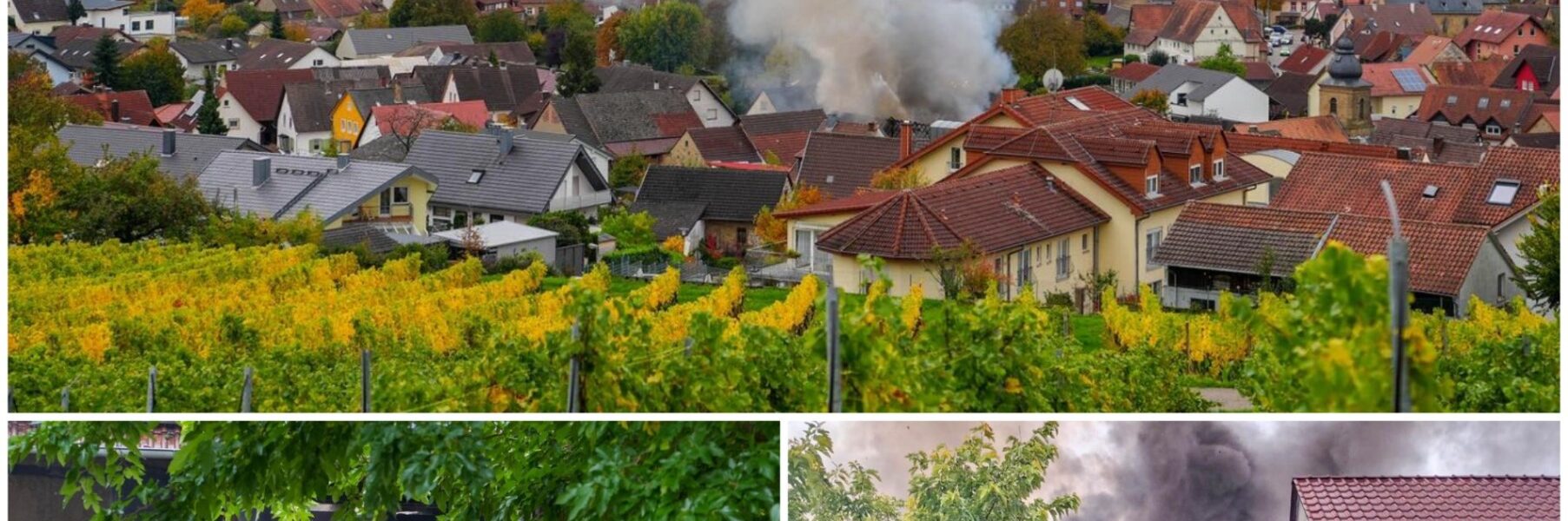 Großbrand in Sinsheim-Weiler: Zwei Scheunen komplett ausgebrannt – Feuerwehr verhindert Schlimmeres