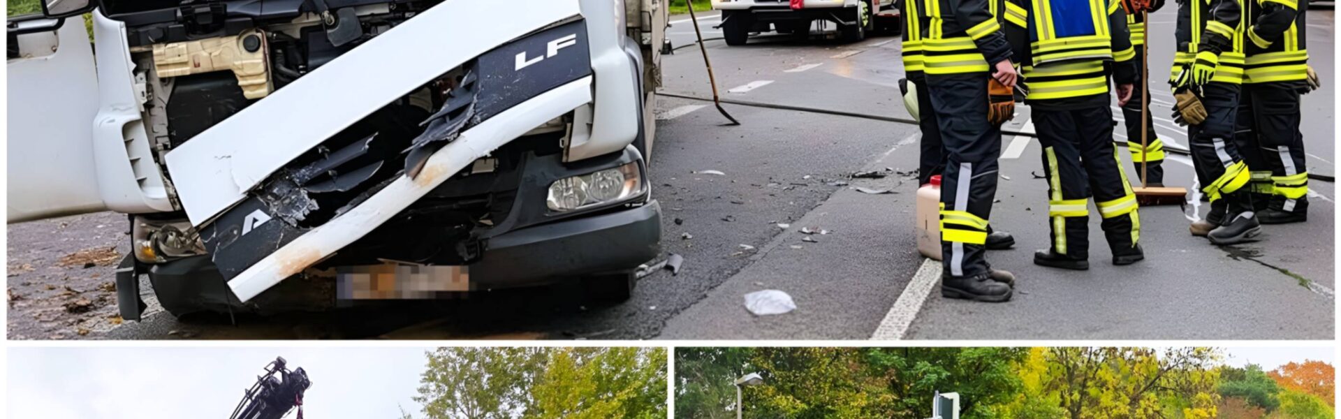 Schwerer Verkehrsunfall in Sprockhövel: Lastwagen kollidiert mit Elektrofahrzeug – Zwei Verletzte