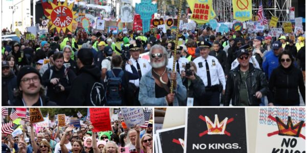 Landesweite „No Kings“-Massendemos – Millionen wollen gegen Trump auf die Straße gehen