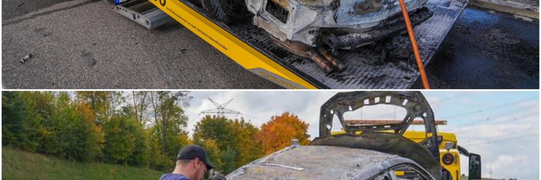 Auto in Flammen auf der A6 bei Heilbronn – Familie kann sich in letzter Sekunde retten