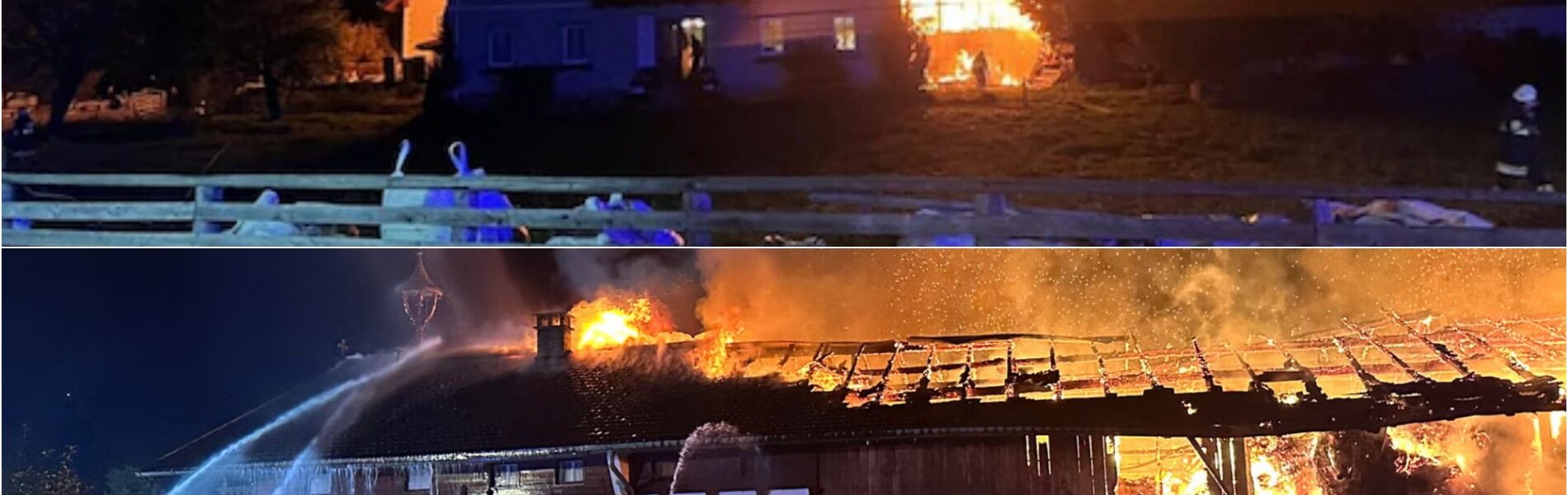 🔥 Stall inferno in Rennweg: Heu entzündet sich selbst – Nacht voller Flammen und 170 Feuerwehrleute im Einsatz!