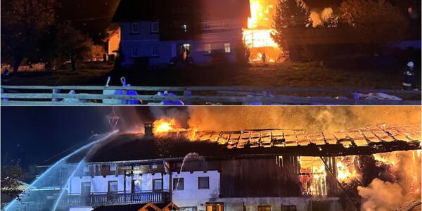 🔥 Stall inferno in Rennweg: Heu entzündet sich selbst – Nacht voller Flammen und 170 Feuerwehrleute im Einsatz!