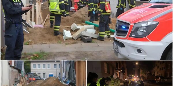 Tödlicher Arbeitsunfall in Hamburg-Wandsbek: Bauarbeiter stürzt in Grube und stirbt