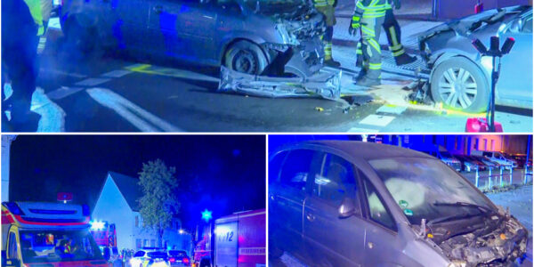 Wilde Verfolgungsjagd durch Barnim: Flucht mit gestohlenen Kennzeichen endet in schwerem Frontalcrash